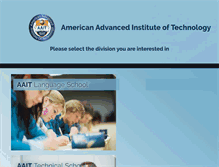 Tablet Screenshot of aaitschool.com